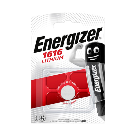 Energizer CR1616 3V Lithium Coin Cell Battery Pack of 1 - TradeNRG UK